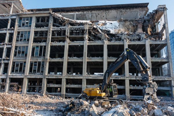 Commercial Building Demolition in Bloomington