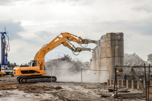 Silo Demolition in Bloomington
