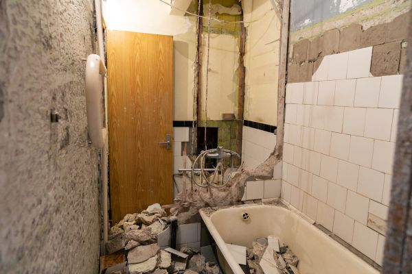 Shower Tile Demolition in Bloomington